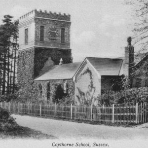 Copthorne Prep School Chapel showing the memorial clock